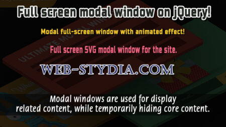 Animated SVG modal window